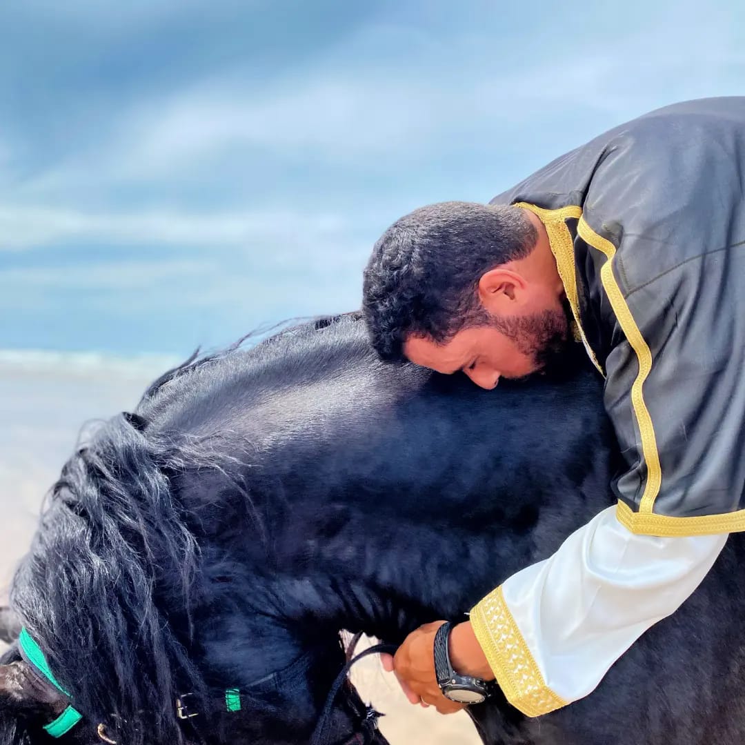 Horseback riding on Haouzia beach